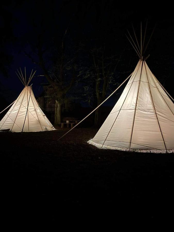 Chateau Moravany - Apartmany, Teepee A Wellness Ronow an der Doubrava 外观 照片